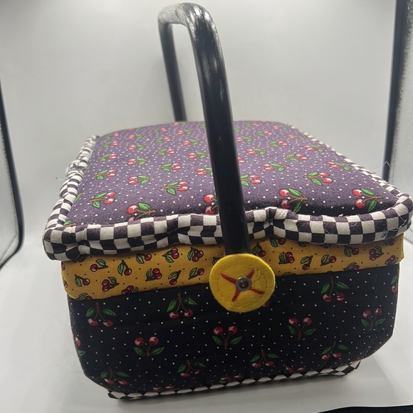 VTG Wood Sewing box - Picture 4 of 6